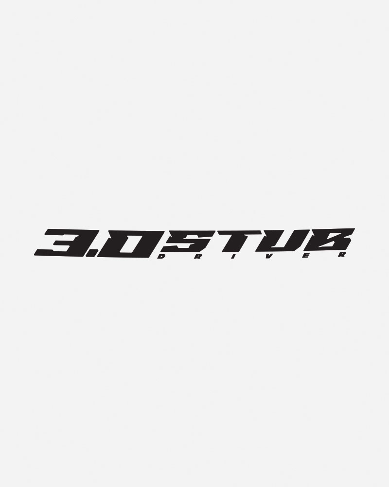 Logo design featuring the text "3.0 STUB DRIVER" in bold font.