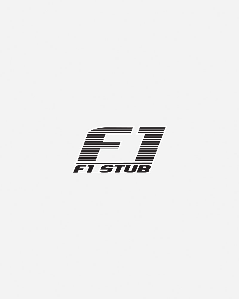 F1 logo with stylized text on a light background.