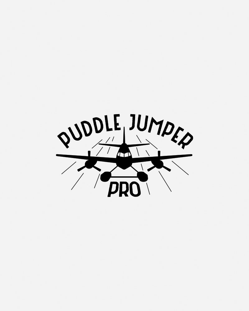 Logo featuring an airplane with "Puddle Jumper Pro" text.