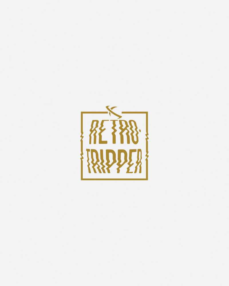 Gold logo with "RETRO TRIPPER" text in stylized font.