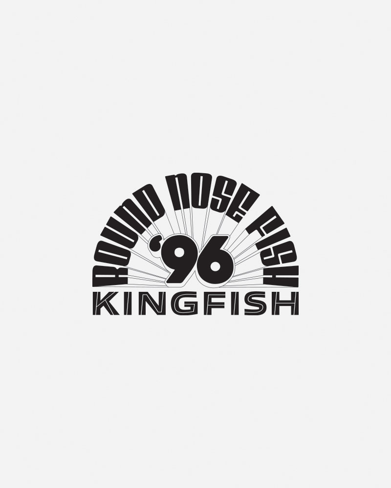 Logo featuring "Round Nose Fish '96 Kingfish" in bold typography.