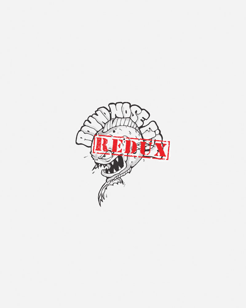 Logo featuring a stylized fish with "REDUX" stamped over it.