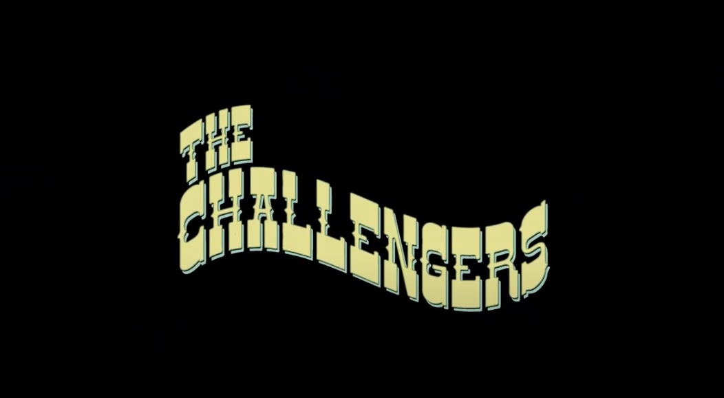 Text graphic displaying "THE CHALLENGERS" in stylized font.