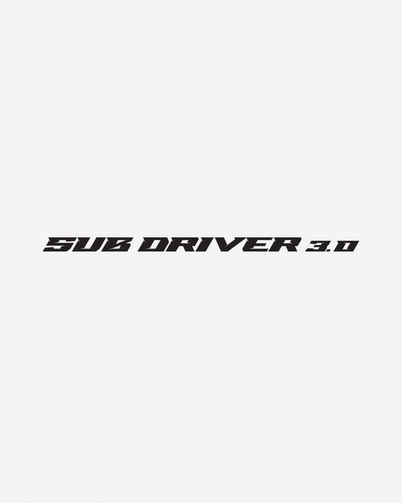Black text logo reading "SUB DRIVER 3.0" on white background.