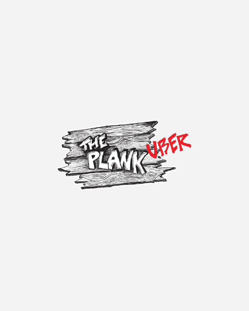 Logo featuring "THE PLANK" with "UBER" in red.