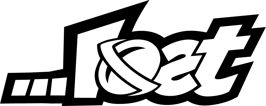 Stylized black and white logo with the word "beat.