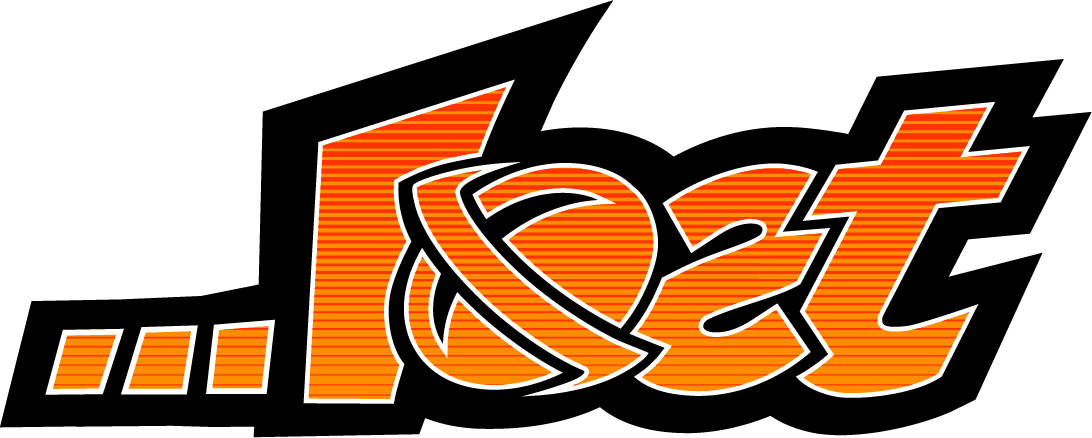 Orange logo with stylized text "Flor" and dynamic design elements.