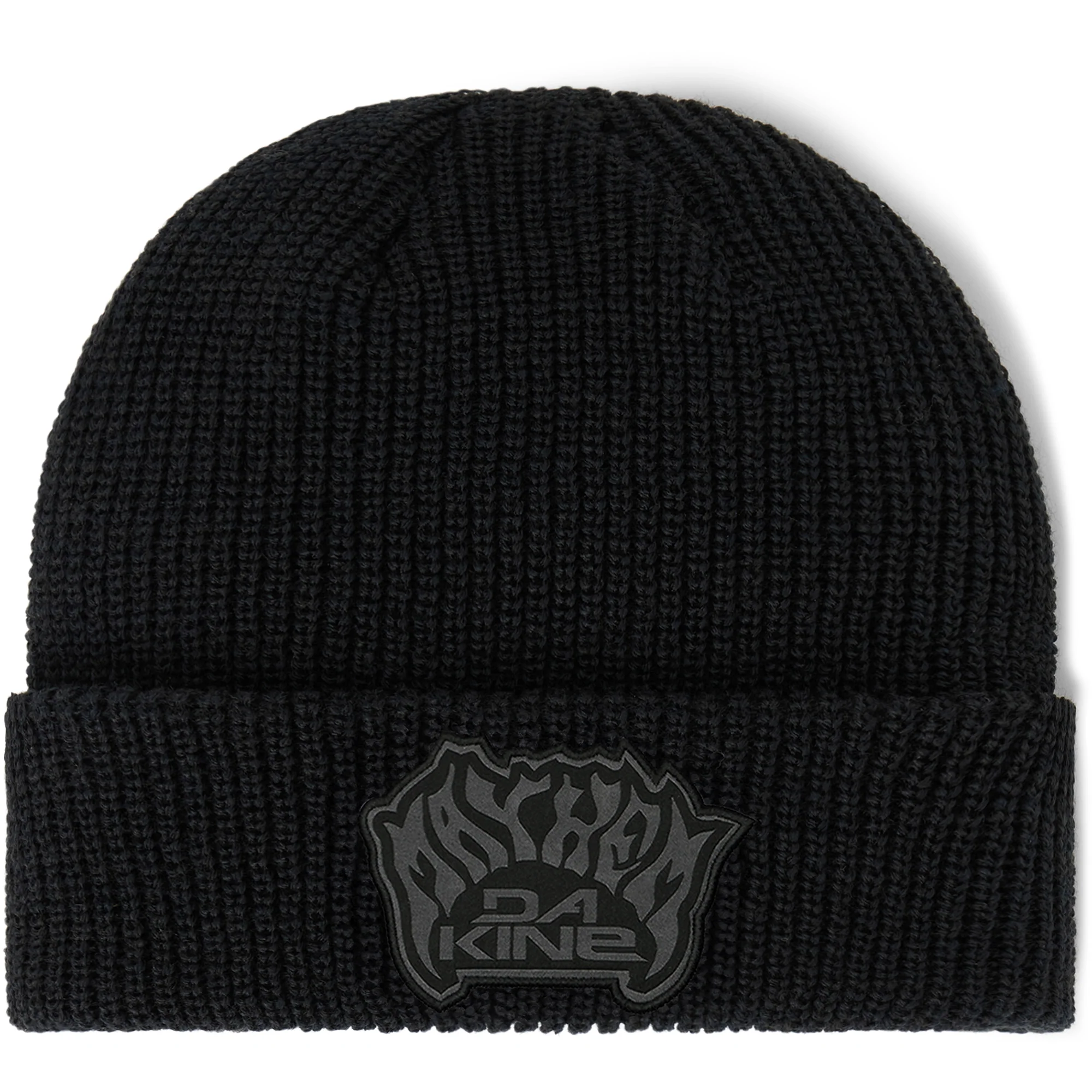 Black knit beanie with "MAYTHOM DA KINE" logo.